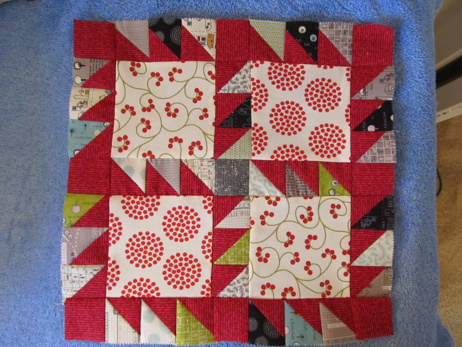 quilt block with triangles