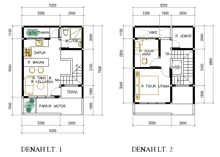 Denah Rumah Minimalis Model Desain Terbaru Http Ruangrumahkita Blogspot Kontrakan