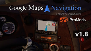 ETS 2 - Google Maps Navigation for ProMods v1.8 ets 2 google maps navigation for promods v1.8