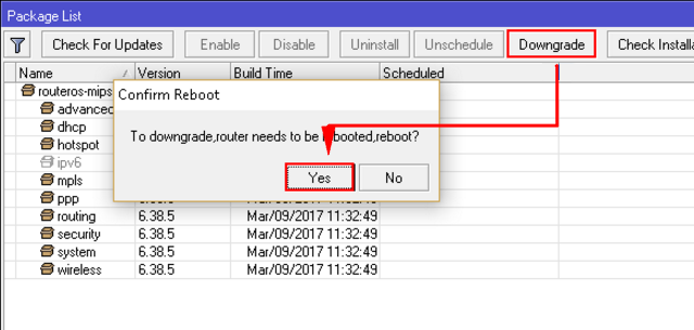 Mikrotik downgrade. Mikrotik downgrade