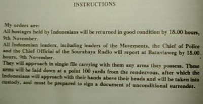 Ultimatum Inggris 9 November 1945 Ultimatum Inggris 9 November 1945