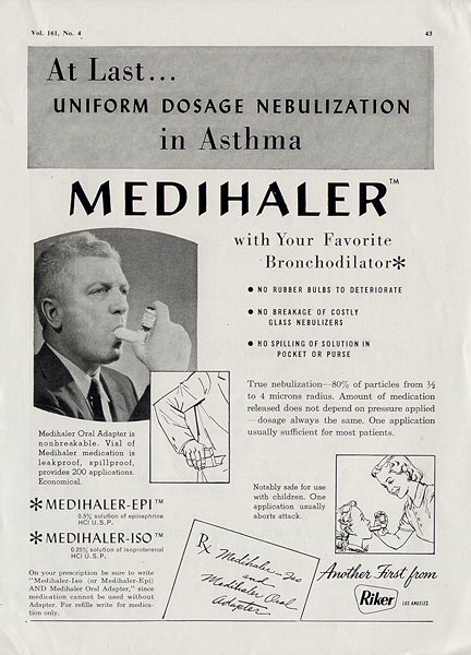 Hardluck Asthma 1957 The Invention Of The Rescue Inhaler X