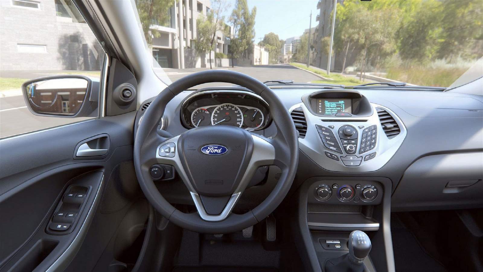 Novo Ford Ka 2015 - interior - painel