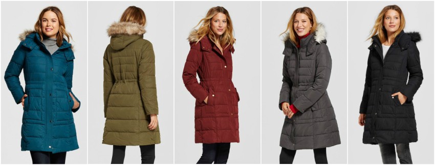target long puffer coat