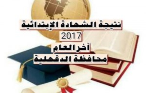 نتيجة الشهادة الإبتدائية محافظة الدقهلية الترم الثاني 2017  2