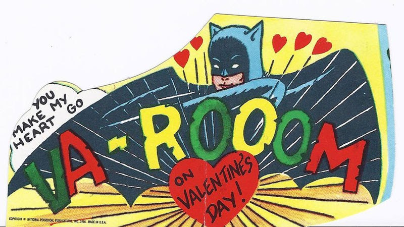 The Bat Channel!: Vintage Batman Valentine's Day Cards