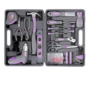 tools, ladies tool kit, purple tools