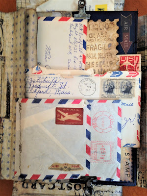 Sara Emily Barker sarascloset1.blogspot.com Vintage Mail Folio #Tim Holtz #Ideaology #Distress #Sizzix Alterations #Stampers Anonymous