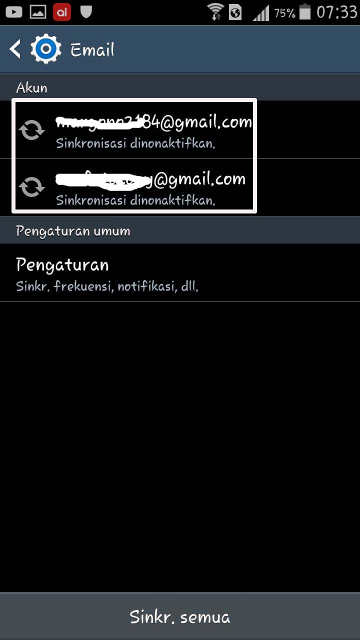 Cara Menghapus akun Email di Hp bekas Maraska
