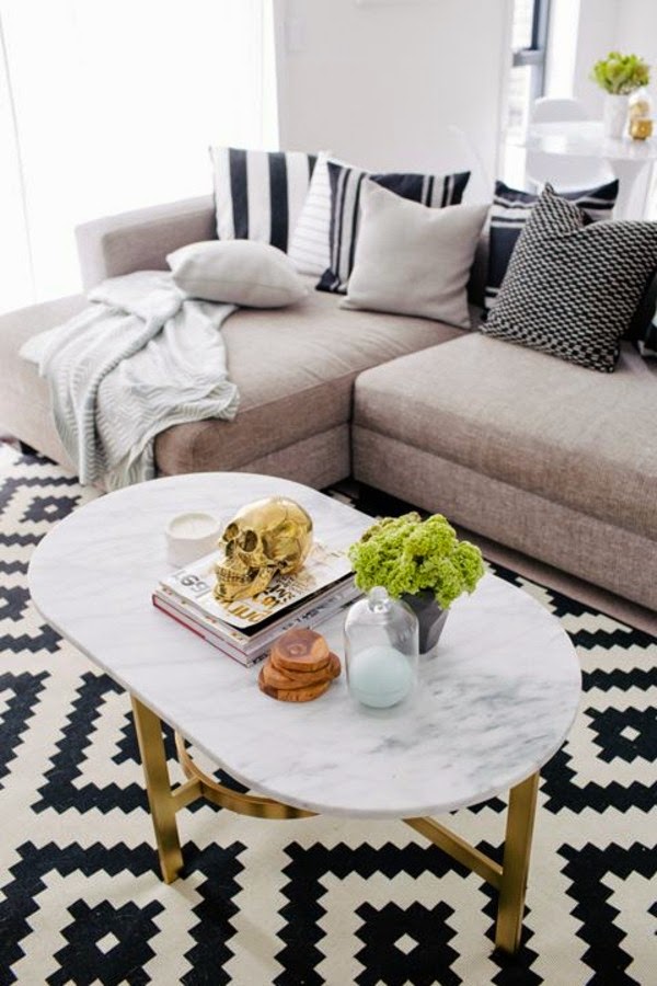 Carpet in black and white &#8211; wonderful ideas