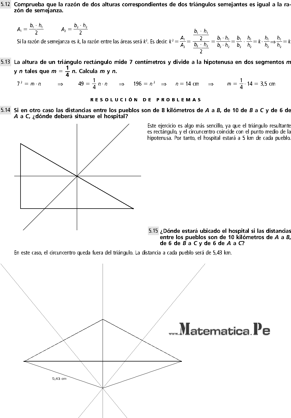SEMEJANZA DE FIGURAS EJERCICIOS RESUELTOS DE SECUNDARIAMATEMATICA 4 SEMEJANZA DE FIGURAS EJERCICIOS RESUELTOS DE SECUNDARIAMATEMATICA 4