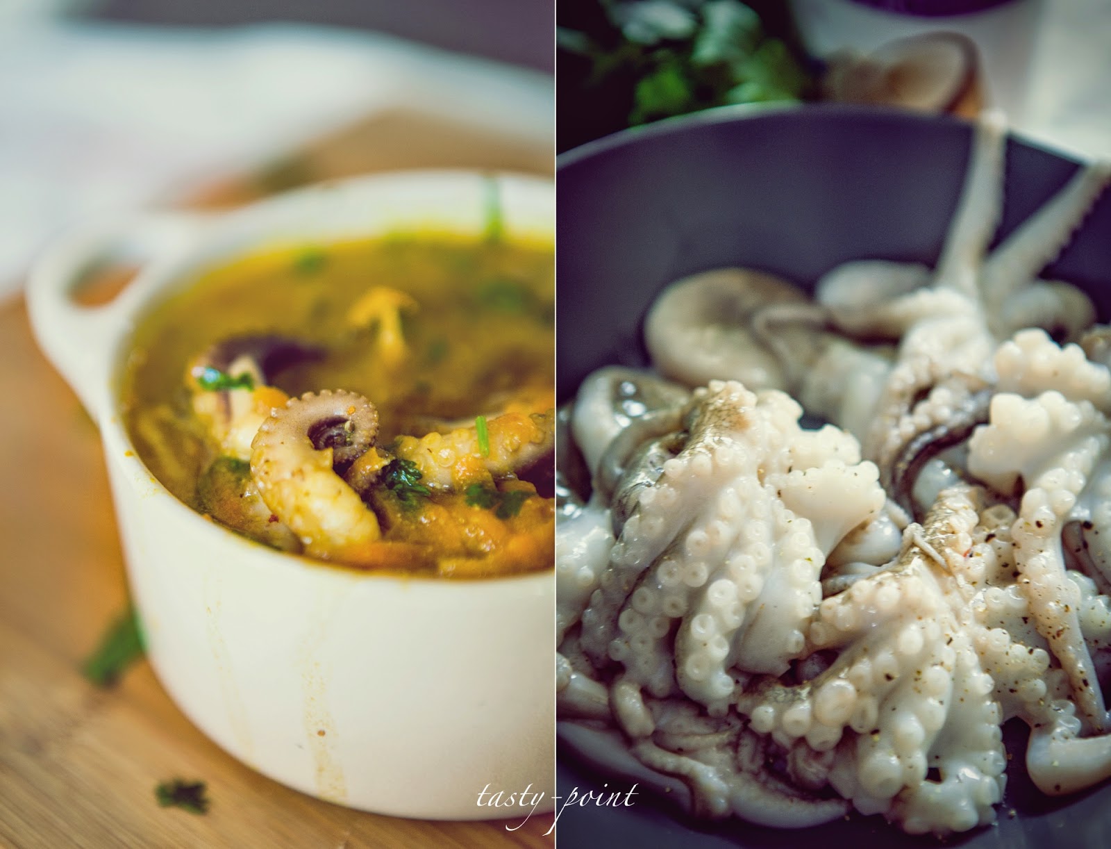 tasty point baby octopus curry soup
