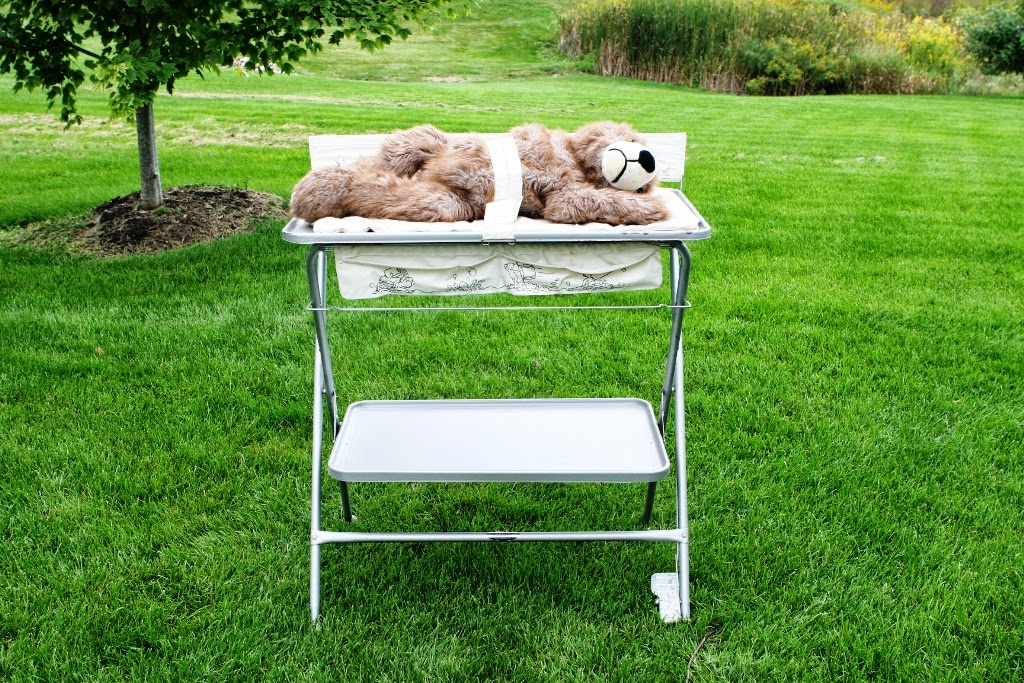 Vintage Diana Re Purposed Vintage Metal Changing Table