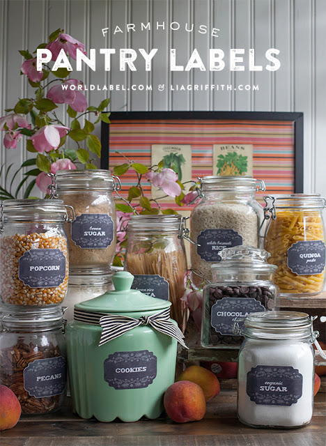 World Label Farmhouse Pantry Labels