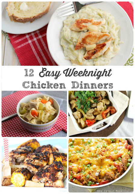 If you happen to be looking for new chicken recipe ideas that will shake up that usual weeknight dinner plan, then this collection of 12 Easy Weeknight Chicken Dinners is definitely for you.