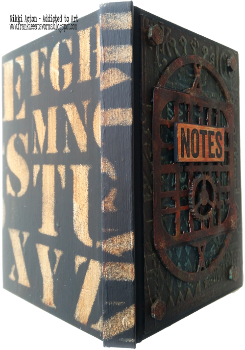 Rusty Altered Notebook - with Seth Apter dies. By Nikki Acton