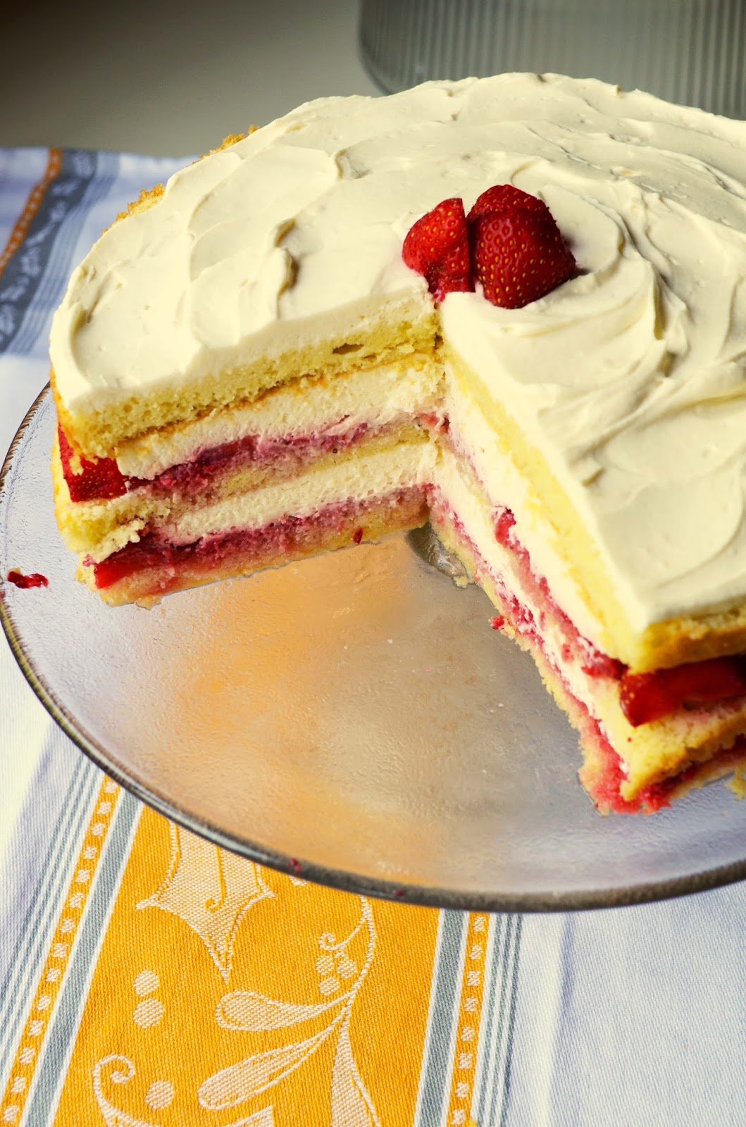 Our Beautiful Mess Strawberry Cream Cake