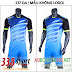 Áo Bóng Đá Không Logo Đẹp Z17 PC Xanh Nhạt