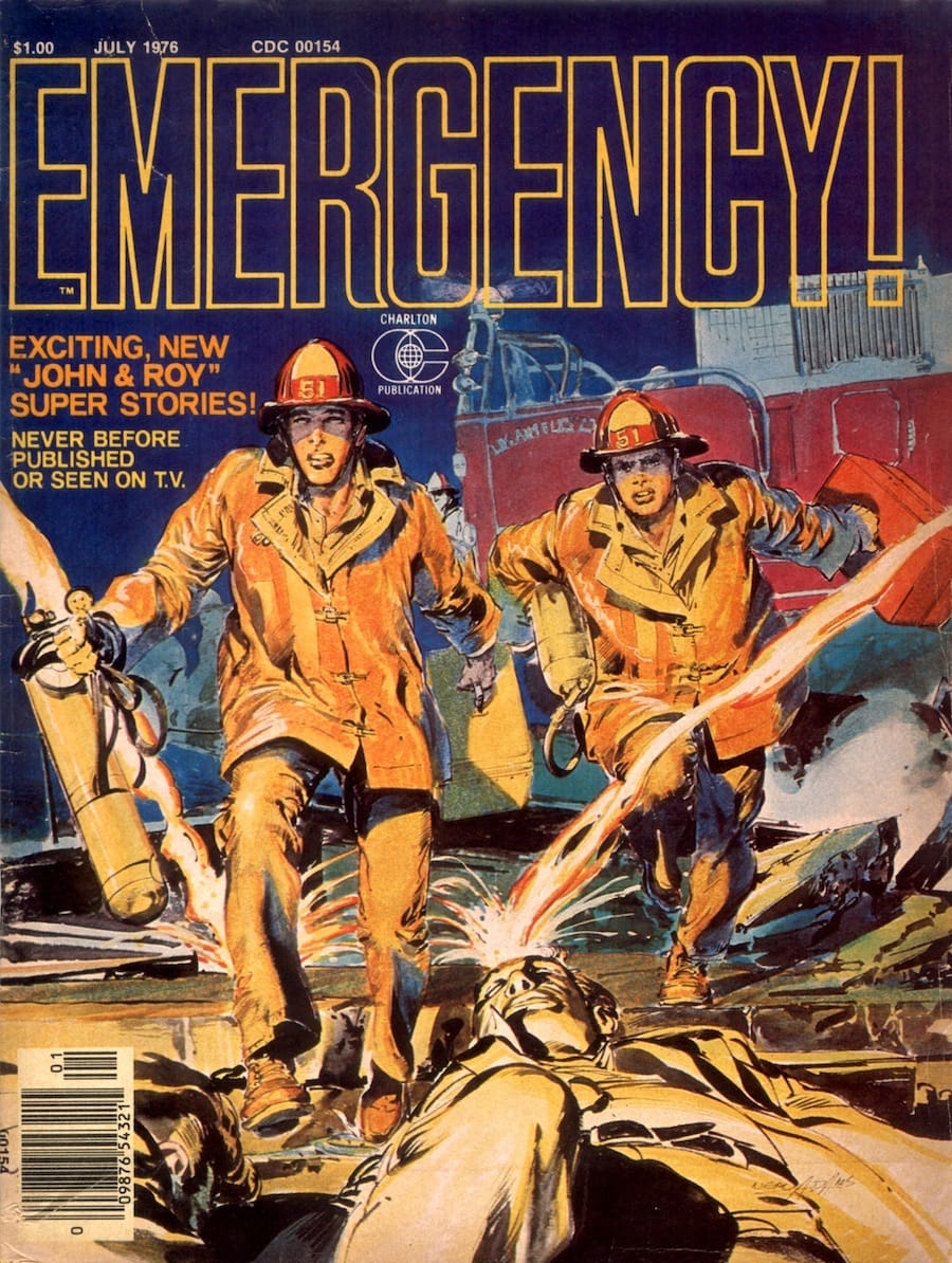Emergency #1 comic book magazine cover by Neal Adams circa 1970s Emergency #1 comic book magazine cover by Neal Adams circa 1970s
