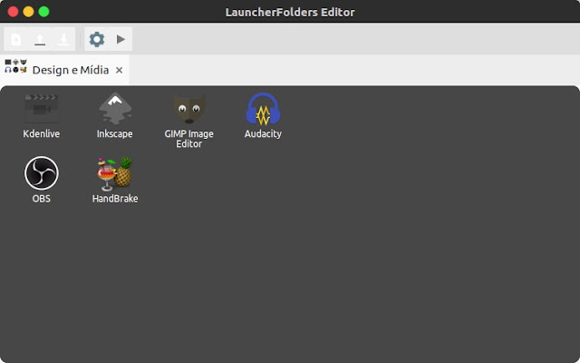 Crie Grupos de Apps na barra do Unity Ubuntu LauncherFolders%2BEditor_003