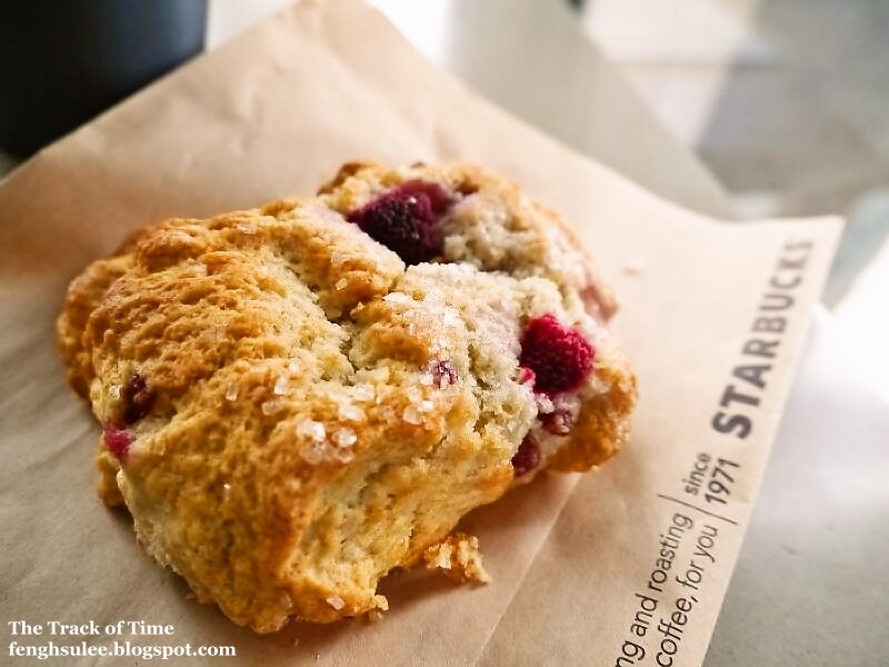 Starbucks Rasberry Scone The Track of Time