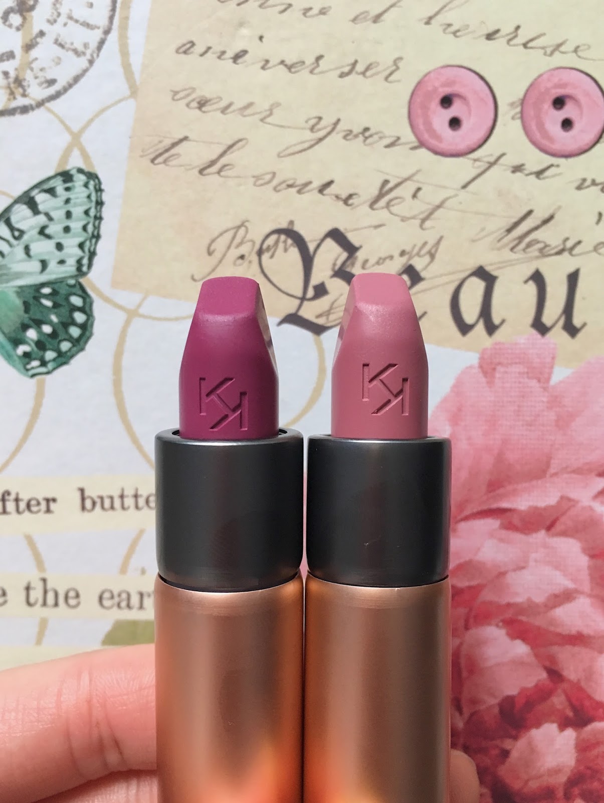 Ladida World Review Kiko Milano Velvet Passion Matte Lipstick 314 Plum 315 Mauve