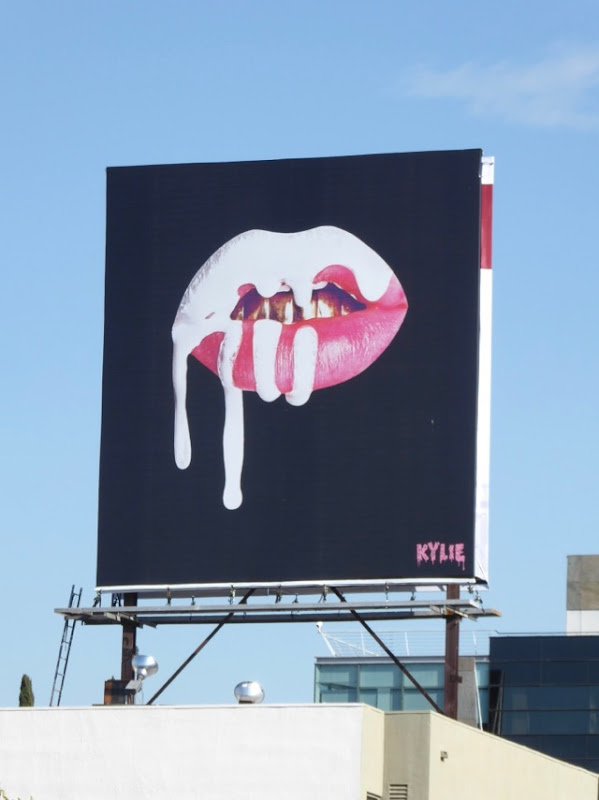 Kylie Jenner Lips January 2017 billboard Beverly Boulevard Kylie Jenner Lips January 2017 billboard