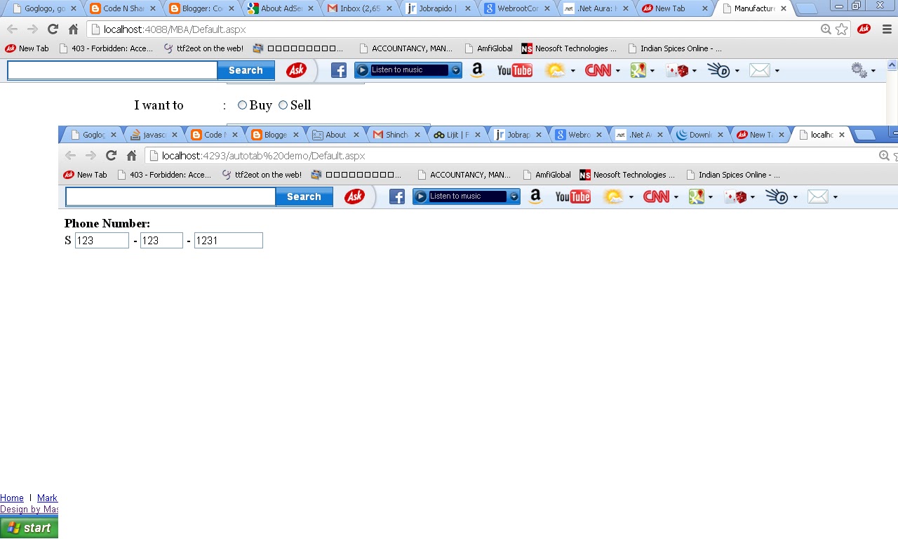 Code N Share Auto tab using Jquery