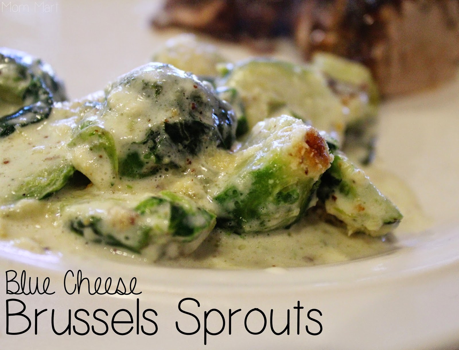 Blue Cheese Brussels Sprouts #Recipe #SideDish #Veggies #YUM #Foodie