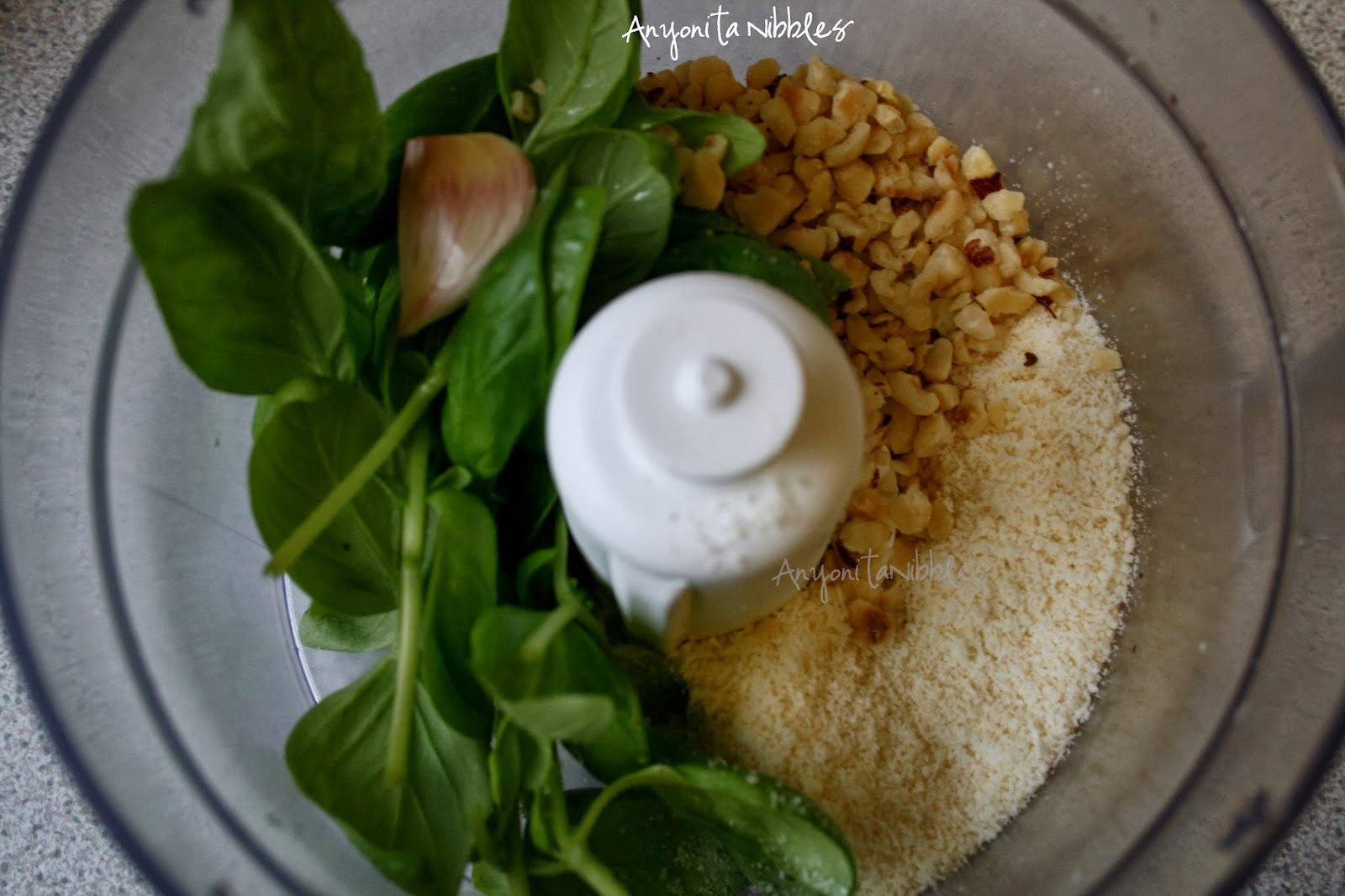 Easy Hazelnut Pesto made in minutes in the food processor