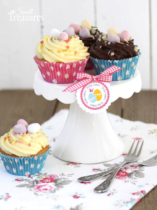 Small Treasures: Cupcakes mit Osternest