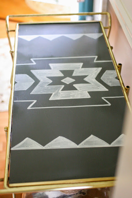 DIY Painted Aztec Console Table by Craftivity Designs