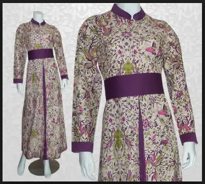 Model gamis batik untuk wanita simpel elegan Model gamis batik untuk wanita simpel elegan