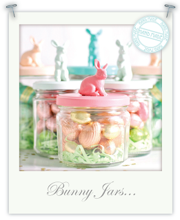 Bunny jars for Easter by Torie Jayne