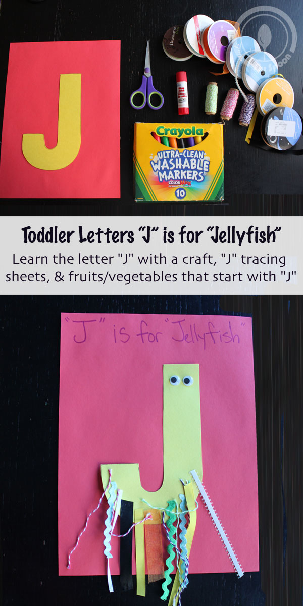 Sly Spoon Toddler Letters "J" is for "Jellyfish"