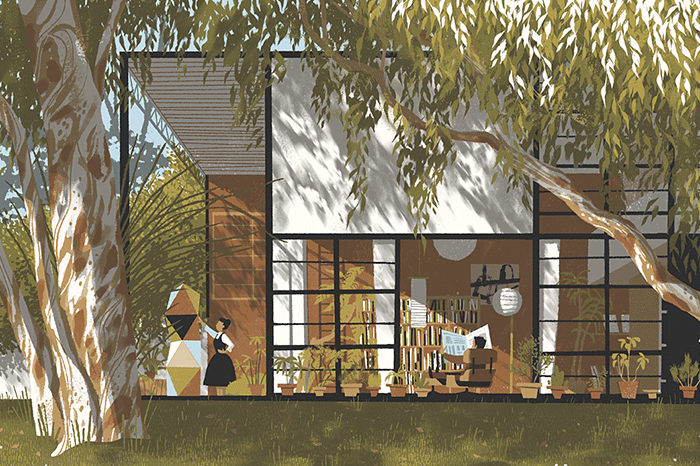 La maison des Eames Eames House by Chris Turnham