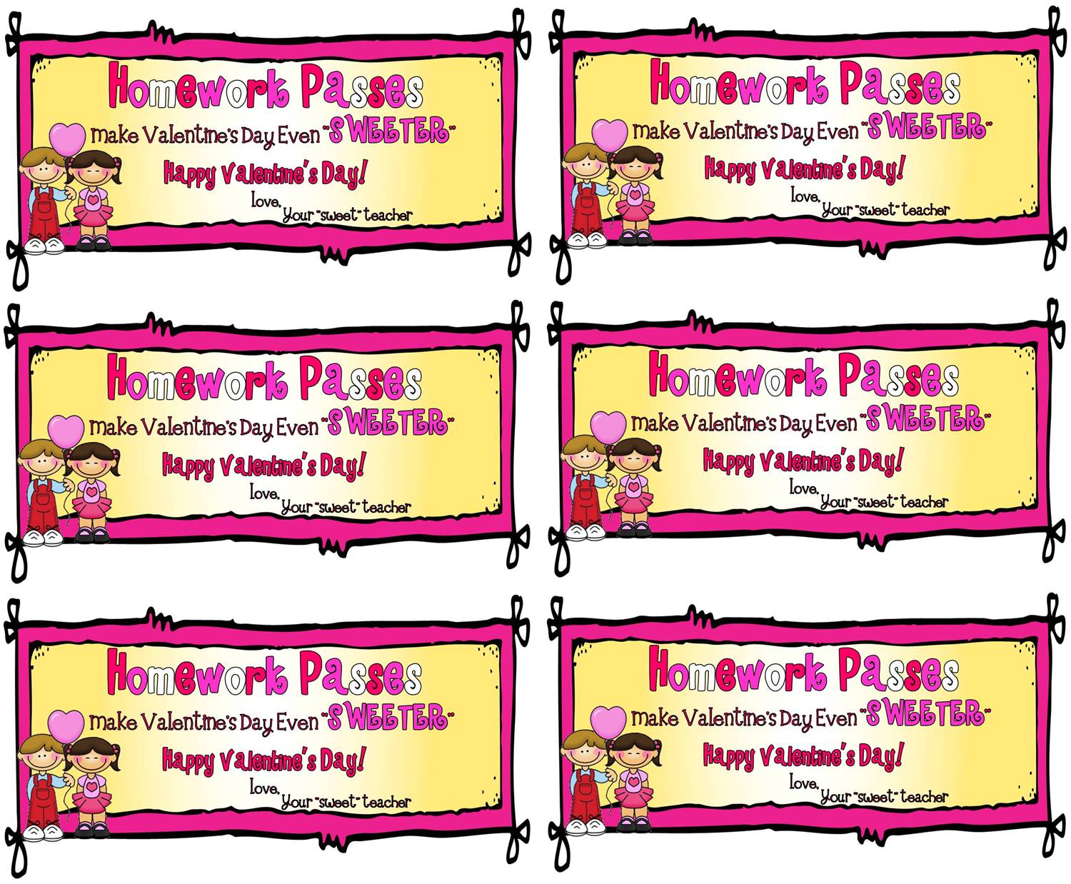 Printable Homework Passes That Are Lucrative Tristan Website