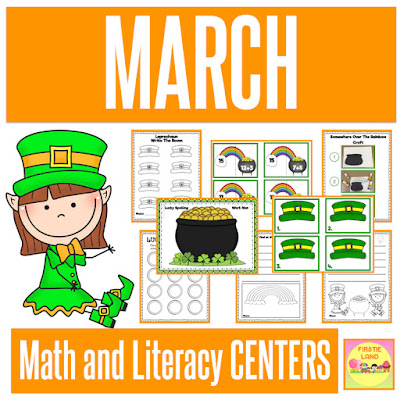 March Math & Literacy Centers