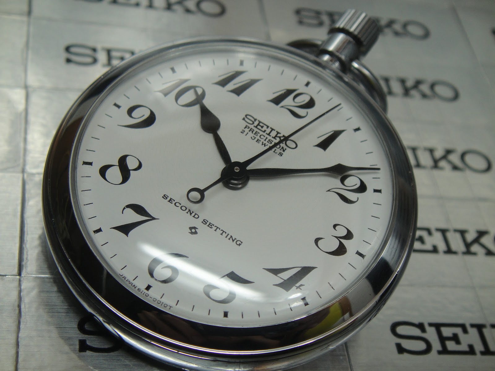 Antique Watch Bar SEIKO PRECISION POCKET WATCH 61100010 SPW03 (SOLD)