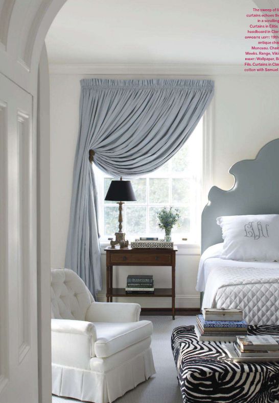 Master Bedroom- 7 Impressive curtain styling.