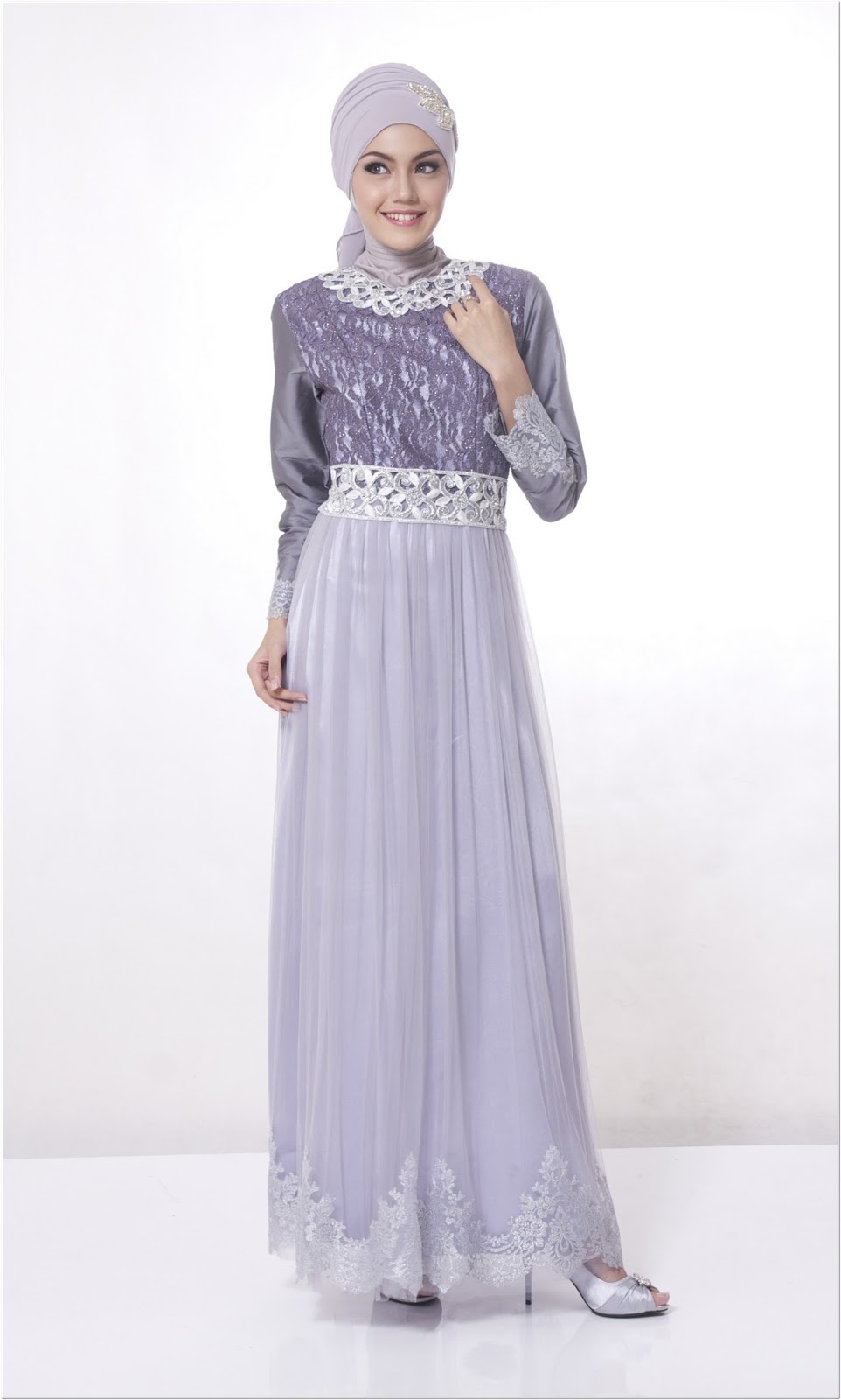 10 Contoh Model Baju Pesta Renda Cantik dan Elegan