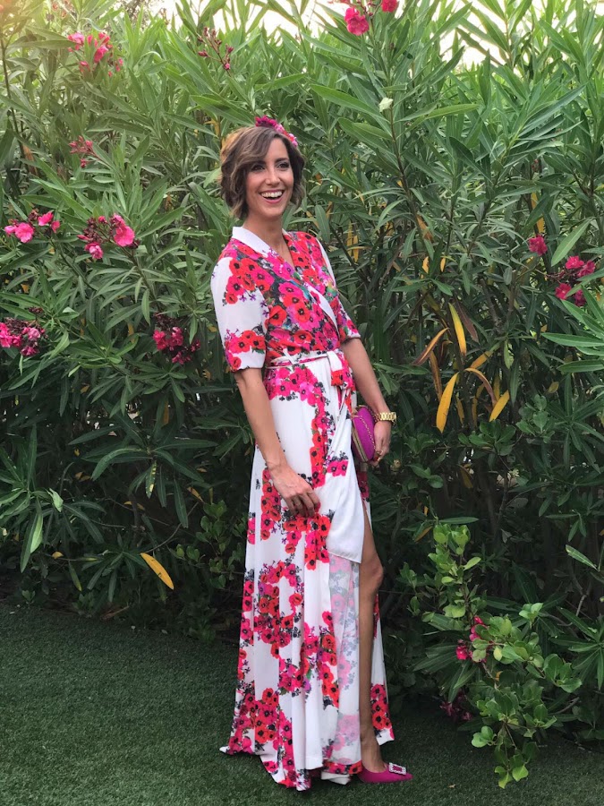 Fitness And Chicness-Look Invitada Boda Vestido Largo Flores-7