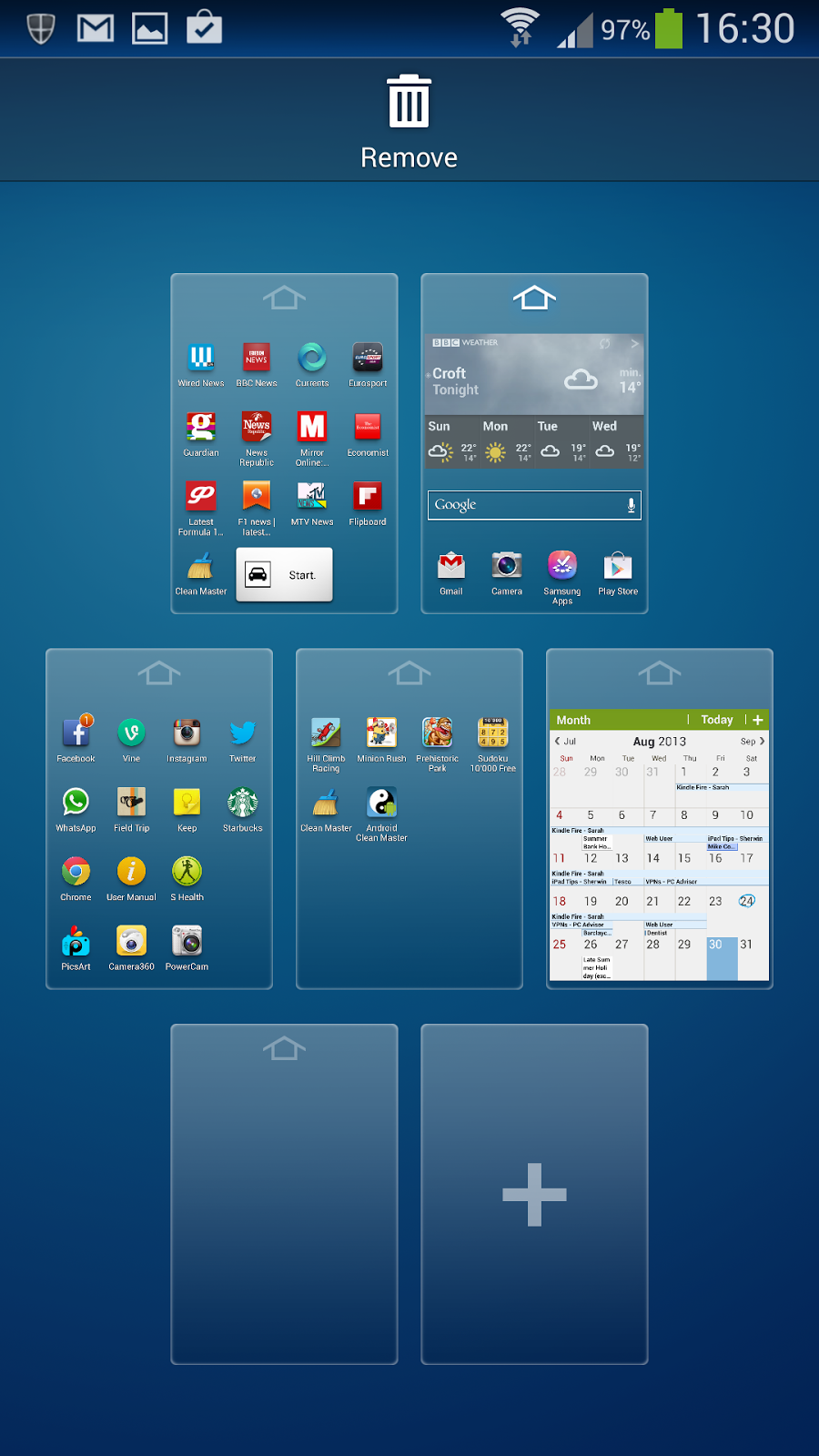 How to rearrange pages on galaxy s4 Inside Galaxy
