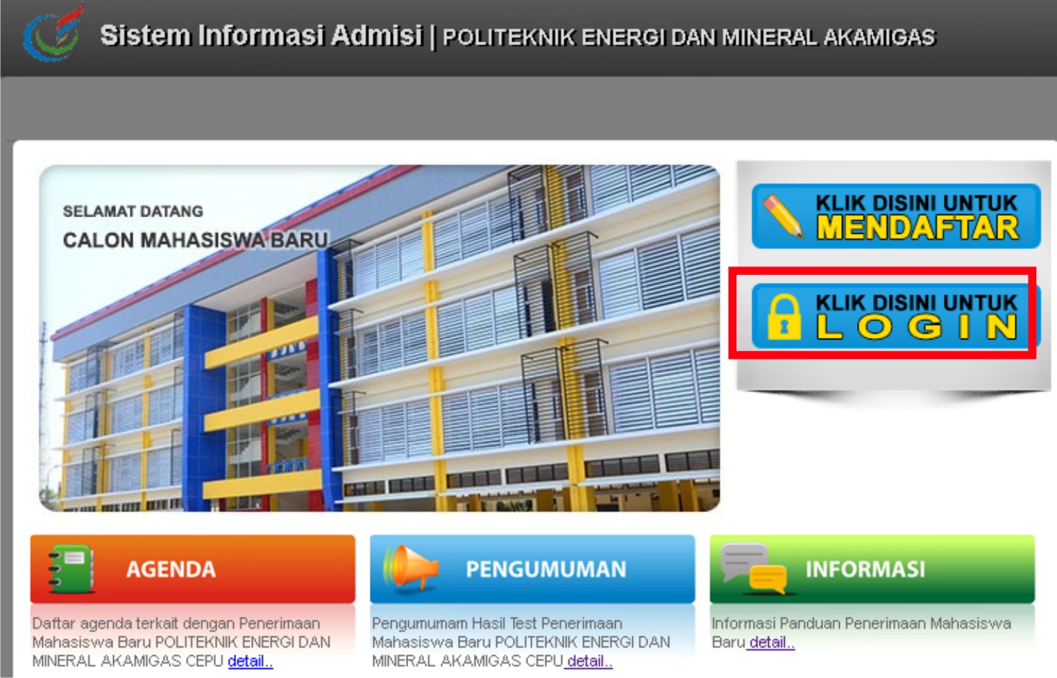 Pendaftaran Mahasiswa Gres Pem Akamigas Ta 2020 2021 Sscnbkn Id