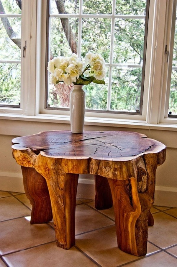 Tree trunk table &#8211; super original designs!