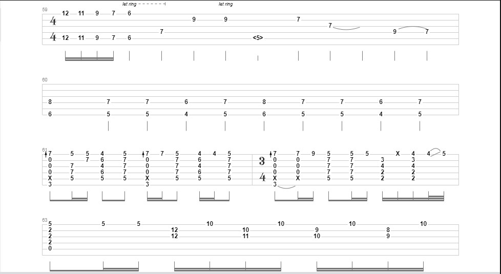 Bohemian Rhapsody Fingerstyle Tab