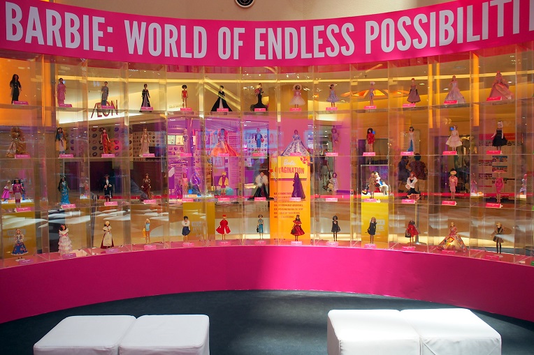 Barbie Exhibit Showcasing a World of Endless