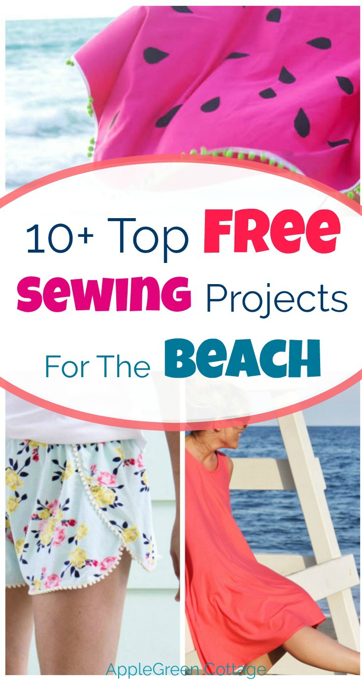 10+ Top Free Sewing Projects for The Beach AppleGreen Cottage