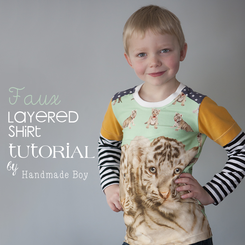 Handmade Boy: Faux Layered Shirt Tutorial