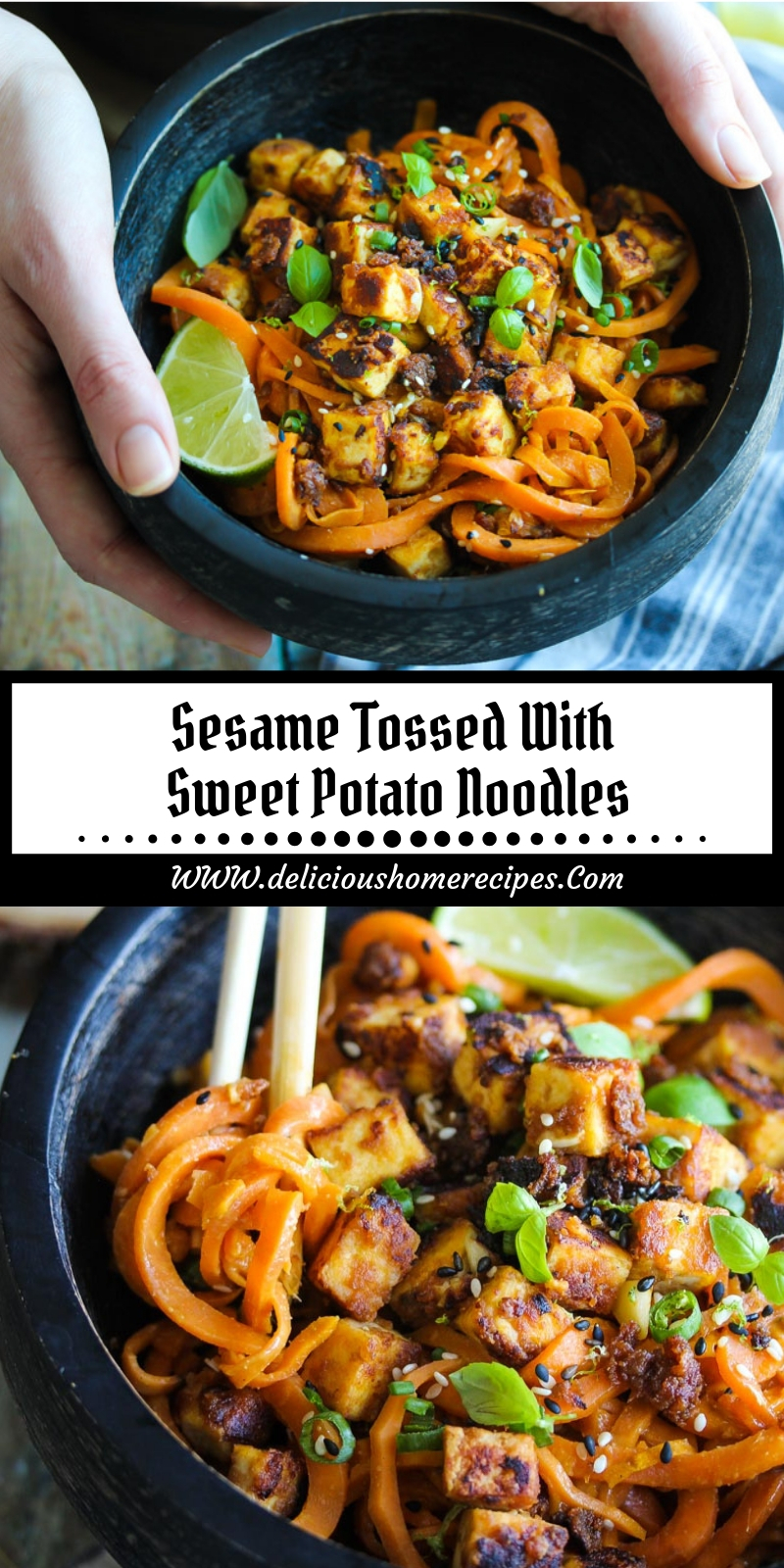 Sesame Tossed With Sweet Potato Noodles Sesame Tossed With Sweet Potato Noodles